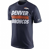 Men's Denver Broncos Team Logo Navy Nike Short Sleeve T-Shirt FengYun,baseball caps,new era cap wholesale,wholesale hats